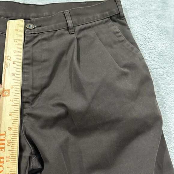 Live(in) Chino Straight Pants Solid Men 34 W 29 L Brown Formal - Picture 7 of 10